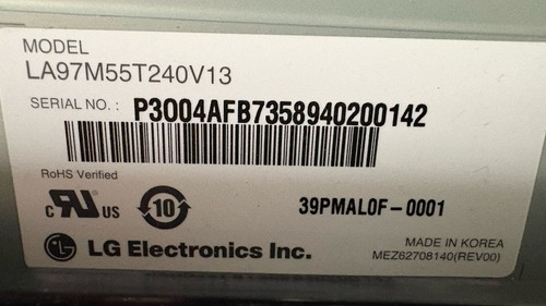 Lcd pannello display tv lg - 55",