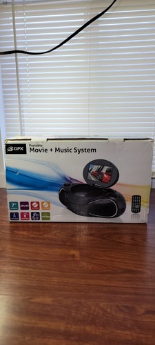 Gpx portable dvd boombox - tv, cd